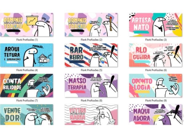 Pack de Artes Flork Profições - Image 3