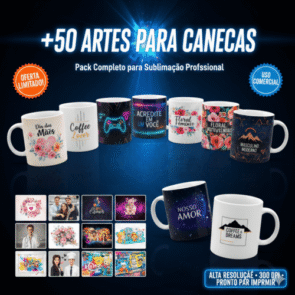 Artes para Canecas em Sublimação