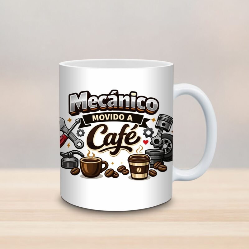 Arte Para Caneca Mecánico Movido a Café