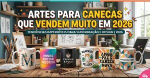 Artes para caneca que vendem muito