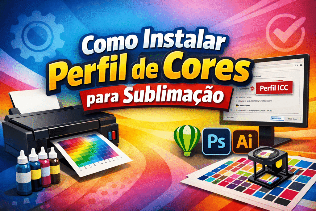 como instalar perfil de cores para sublimação
