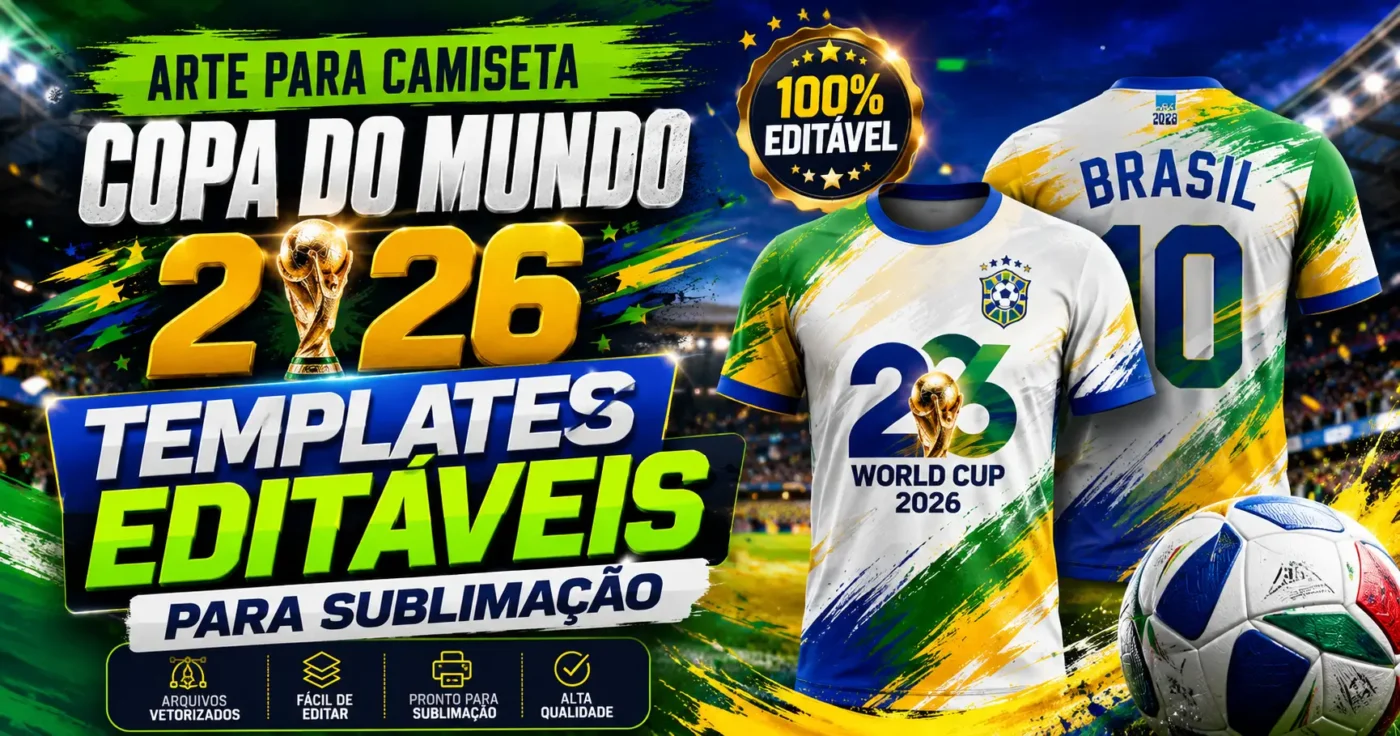 Arte para Camiseta Copa do Mundo 2026